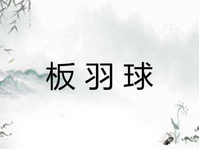 板羽球