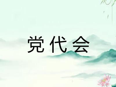 党代会