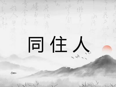 同住人