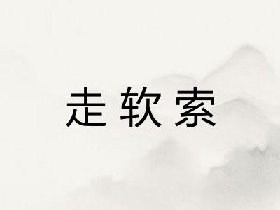 走软索 走软索