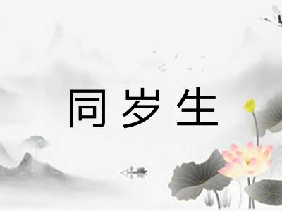 同岁生