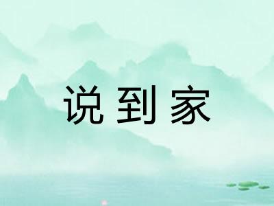 说到家
