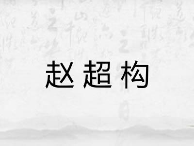 赵超构