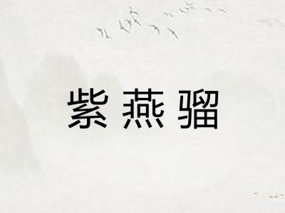 紫燕骝