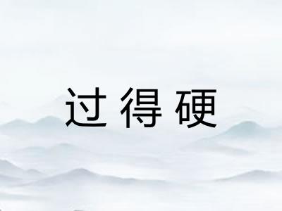 过得硬