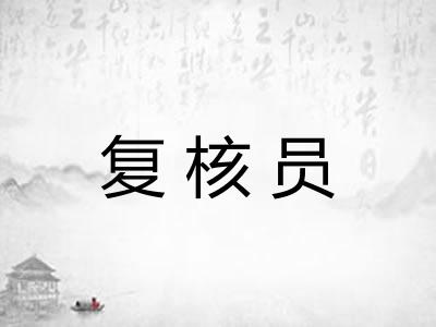 复核员