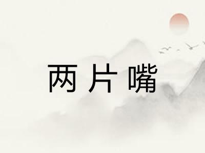 两片嘴 两片嘴
