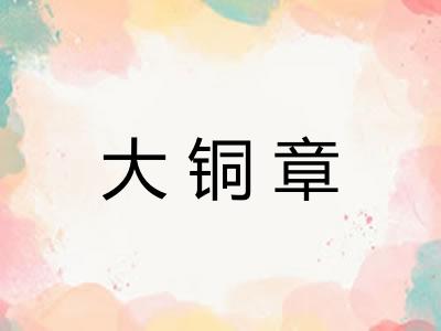 大铜章