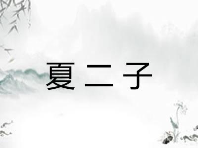 夏二子