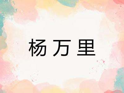 杨万里 杨万里
