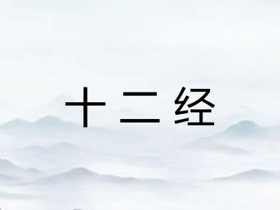 十二经 十二经