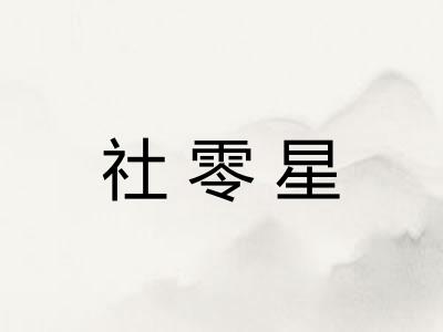 社零星