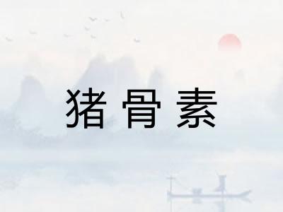 猪骨素