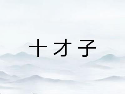 十才子 十才子