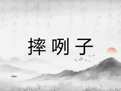 摔咧子