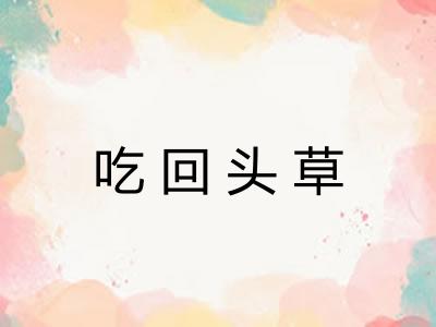 吃回头草