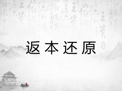 返本还原