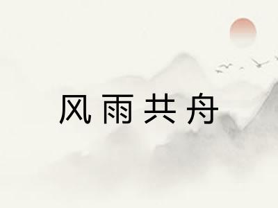 风雨共舟