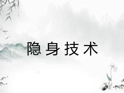 隐身技术