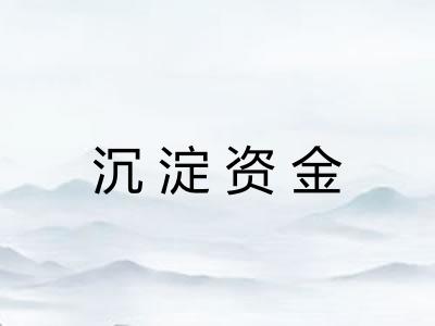 沉淀资金 沉淀资金