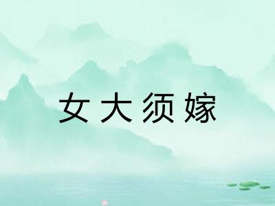 女大须嫁