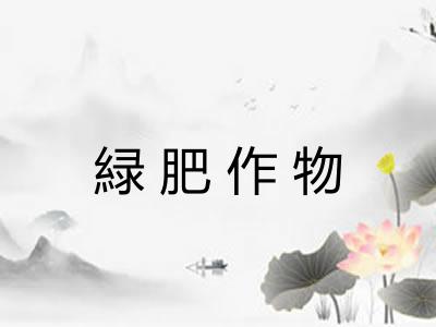 緑肥作物 緑肥作物