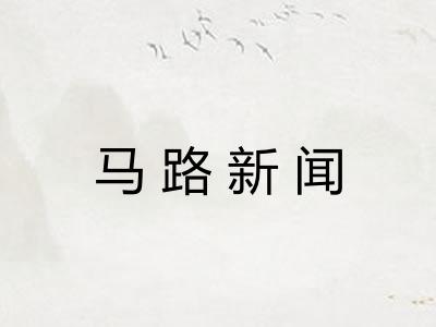 马路新闻 马路新闻