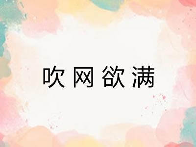 吹网欲满