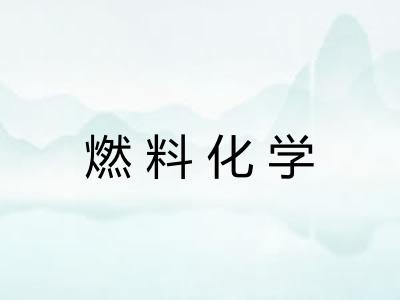 燃料化学