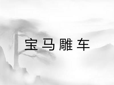 宝马雕车 宝马雕车