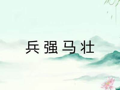 兵强马壮