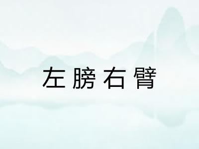 左膀右臂 左膀右臂