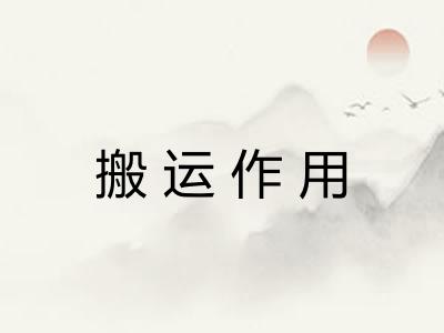 搬运作用
