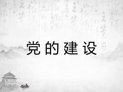 党的建设
