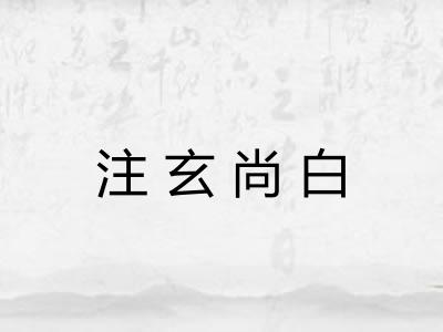 注玄尚白