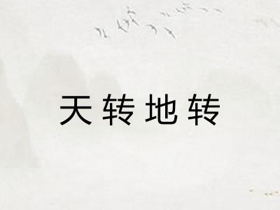 天转地转