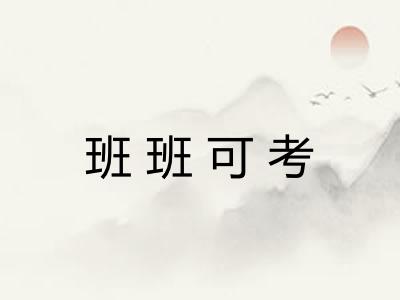 班班可考