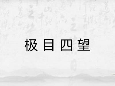 极目四望