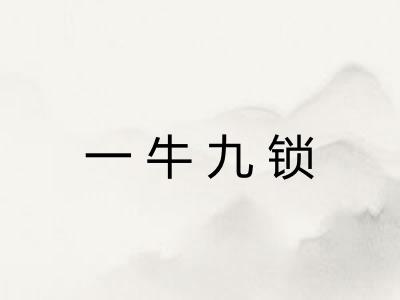 一牛九锁