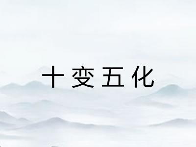 十变五化