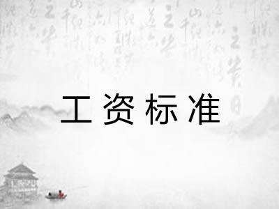 工资标准