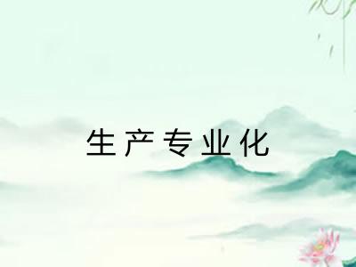 生产专业化