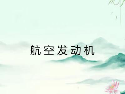 航空发动机 航空发动机